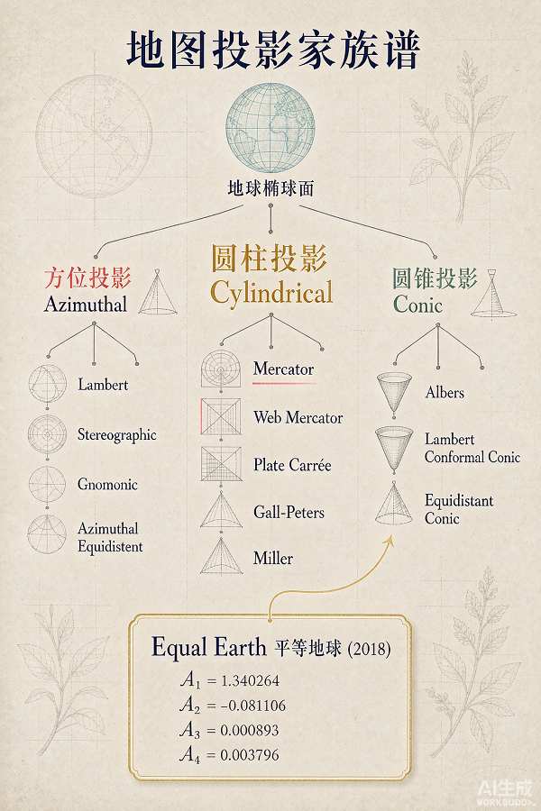 地图投影的认知陷阱:从墨卡托到平等地球-图片2